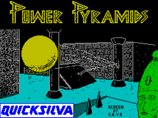 Power Pyramids title screen for ZX Spectrum